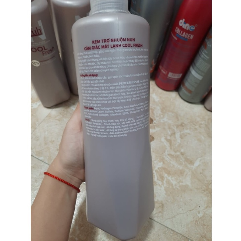 Kem trợ nhuộm - Nuh Cool Fresh - Tạo cảm giác mát lạnh (200ml, 1000ml)