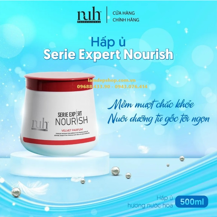 Kem hấp tóc - Nuh SERIE EXPERT NOURISH - Phục hồi hư tổn hương Velvet (500ml) - LT