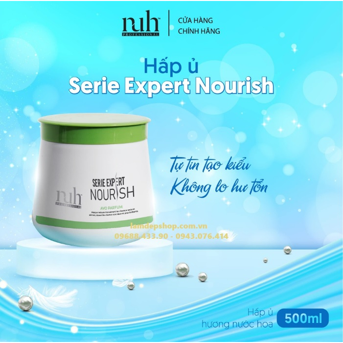 Kem hấp tóc - Nuh SERIE EXPERT NOURISH - Phục hồi hư tổn hương Avo (500ml) - LT