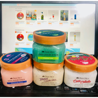 Tẩy Tế Bào Chết Cơ Thể - Tree Hut Chính Hãng (Mua Nhiều Giảm Giá), Hạt Đường Từ Thiên Nhiên 255g