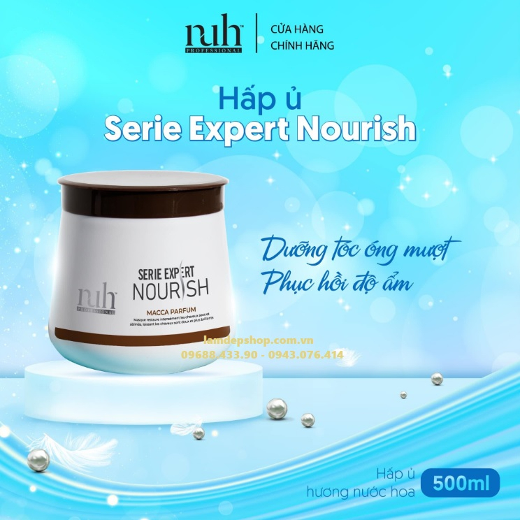 Kem hấp tóc - Nuh SERIE EXPERT NOURISH - Phục hồi hư tổn hương Macca (500ml) - LT