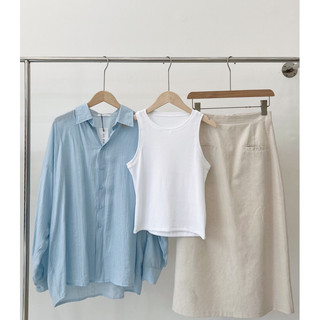 chân váy linen dáng suông thiết kế Ma vie