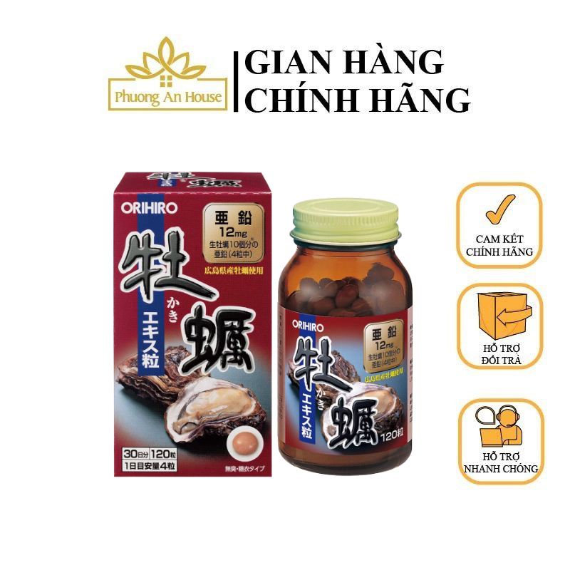 Viên uống tinh chất hàu tươi Nhật Bản Orihiro 30 viên - PHUONGANHOUSE