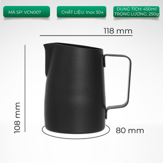 Volcano Ca đánh sữa mũi nhọn 450ml