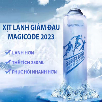 xịt lạnh giảm đau thể thao Magicode, xịt lạnh thể thao, xịt giảm đau cơ cho vận động viên