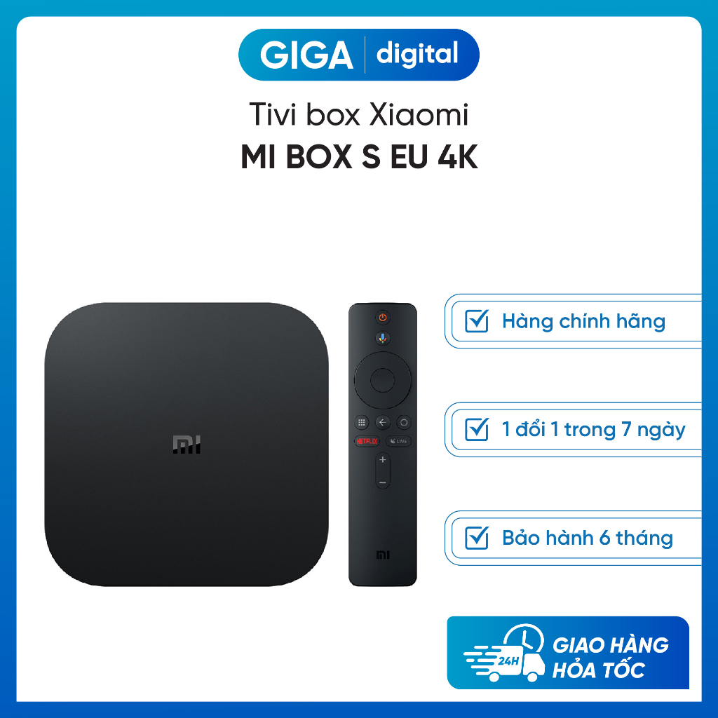 [HCM] [Bản quốc tế] - Tivi box Xiaomi Mi Box S EU 4K- Tiếng Việt ...