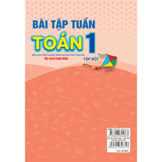 Sách - Combo 2 cuốn Bài Tập Tuần Toán 1 - Cánh Diều - ndbooks