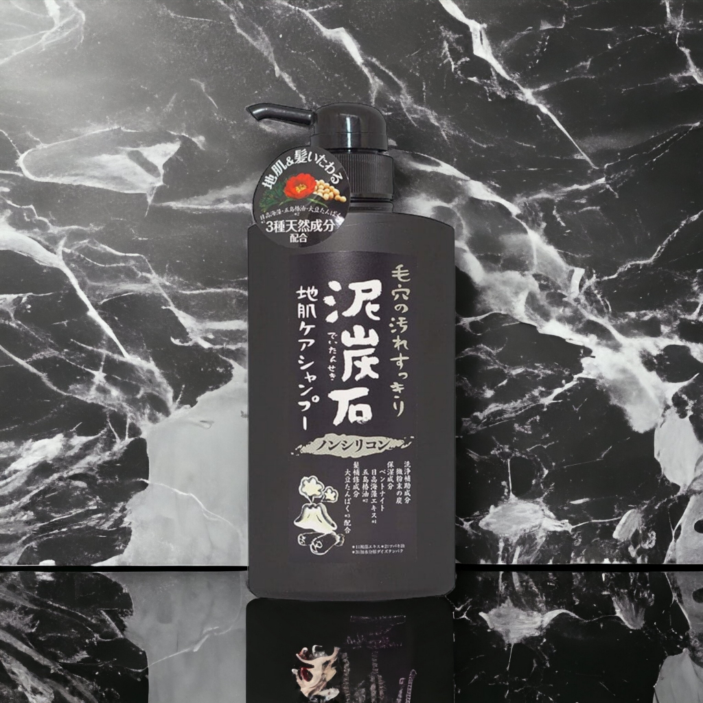 Dầu Gội Đầu Chiết Xuất Từ Than Tre Và Bùn Núi Lửa Pelican Deitanseki Hair Shampoo (Chai 500 mL)