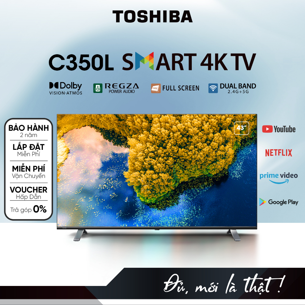 Google Tivi Toshiba Inch C Lp Smart Tv M N H Nh Led K Uhd