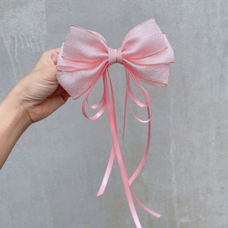 🎀 𝐅𝐫𝐞𝐞𝐬𝐡𝐢𝐩 🎀 Kẹp Tóc Nơ Tiểu Thư Xinh Xắn Đuôi Dài Phong Cách Hàn Quốc Thời Trang Hot Trend