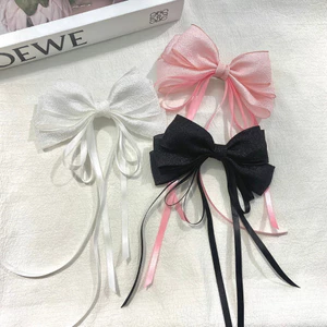 🎀 𝐅𝐫𝐞𝐞𝐬𝐡𝐢𝐩 🎀 Kẹp Tóc Nơ Tiểu Thư Xinh Xắn Đuôi Dài Phong Cách Hàn Quốc Thời Trang Hot Trend