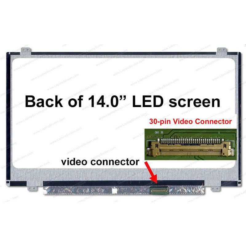 Écran LCD LED 14" Compatible Lenovo IdeaPad U41-70 - Remplacement D'écran, Format 16:9, Garantie 1 An