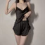SX931 - Set bộ đồ ngủ lụa 2 dây kèm quần ngắn mặc nhà sexy quyến rũ