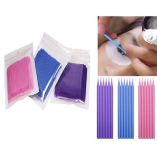 Tăm tháo mi bịch 100 cây_keo nối mi_dụng cụ nối mi
