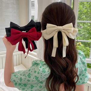 🎀 𝑭𝑹𝑬𝑬𝑺𝑯𝑰𝑷 🎀 Kẹp Tóc Nơ Tiểu Thư Cỡ Lớn Phong Cách Hàn Quốc Tinh Tế Thời Trang Hot Trend - KẸP BẤM