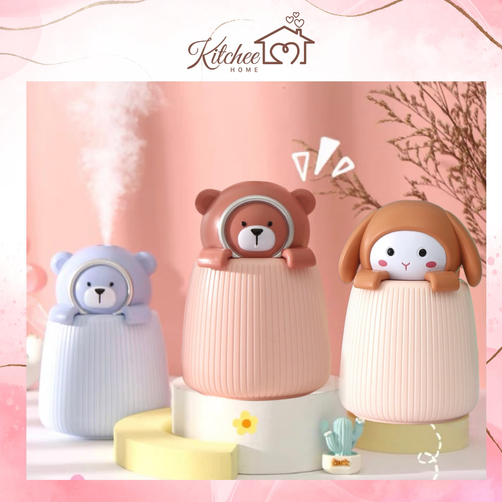 Máy Phun Sương, Máy Xông Tinh Dầu Gấu Thỏ Cao Cấp Tạo Độ Ẩm ...