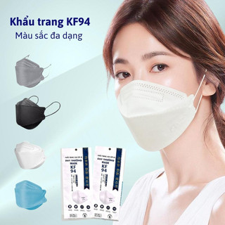Khẩu Trang KF94 Kháng Khuẩn, Chống Tia UV, Chống Nắng, Bộ Lọc 4 Lớp Chống Bụi Mịn, Combo 50 Cái- Duy Thường Mask