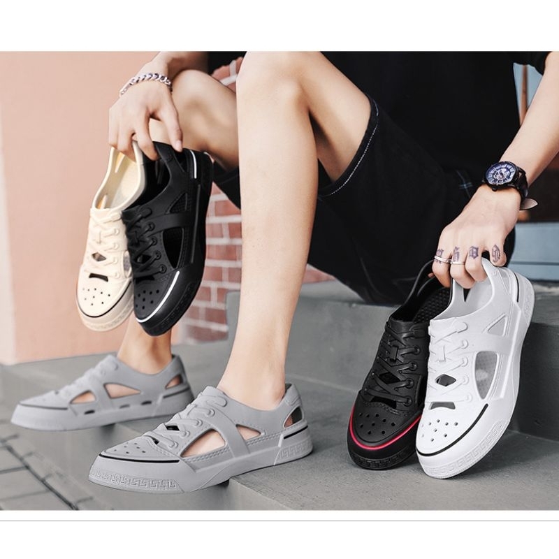 [LÙI 1 SIZE] Giày nhựa lỗ nam nữ đi biển đi mưa siêu nhẹ thoáng khí êm chân chống nước siêu bền - GL045 | BigBuy360 - bigbuy360.vn