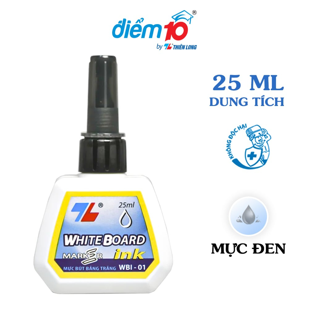 Thay được 6 Cây Bút Mực bút lông bảng Thiên Long WBI-01 dùng để bơm mực cho các loại bút lông lông bảng