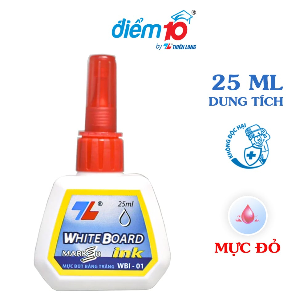 Thay được 6 Cây Bút Mực bút lông bảng Thiên Long WBI-01 dùng để bơm mực cho các loại bút lông lông bảng