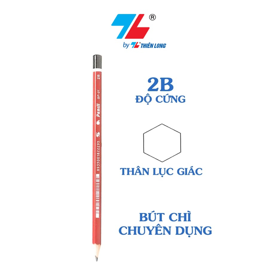 Combo 3-5-10 Bút chì gỗ Thiên Long GP-01 GP-018 Đặc biệt thích hợp cho các em học sinh tiểu học