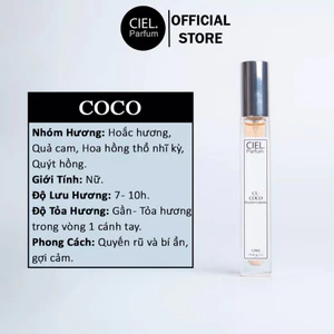 Nước hoa nữ CL COCO Mademoiselle cao cấp CIEL Parfum 10ml phong cách quyến rũ,gợi cảm