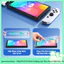 OLED/V1/V2 Kính Cường Lực One Shot Một Kéo Tiện Lợi Dành Cho Máy Game Nintendo Switch