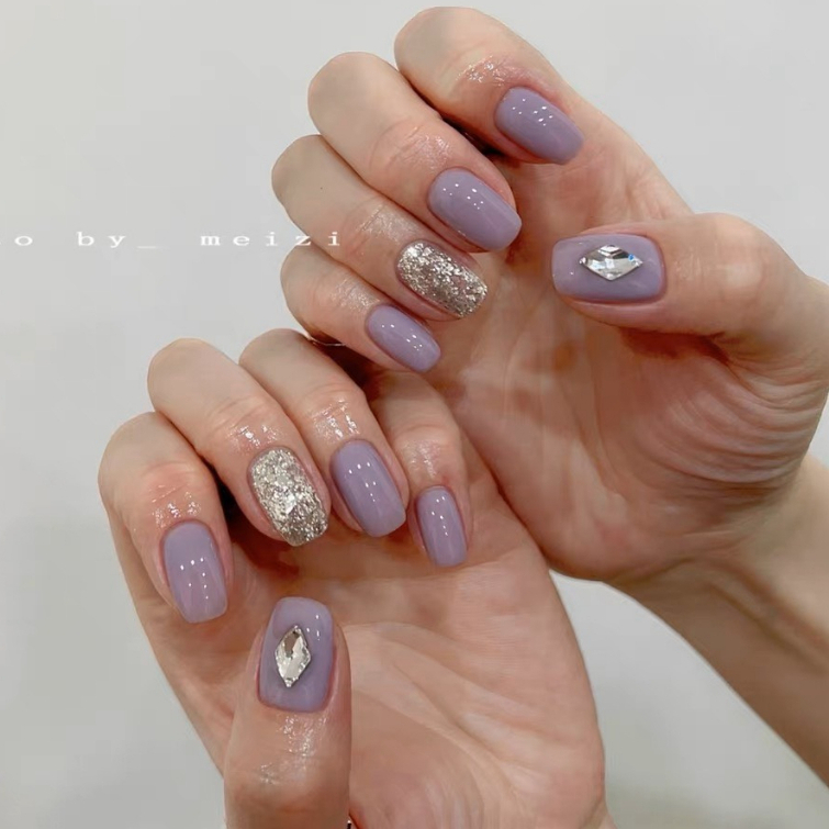 Túi 10 viên đá nail chân bằng/chân vàng trang trí móng ANGELICA P103