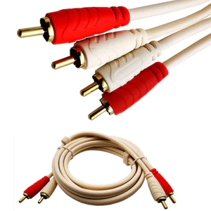 Dây AV 2 Ra 2 Choseal, Cáp AV 2 Ra 2 Hai Đầu Hoa Sen Dài 0.8m, Kết Nối Các Thiết Bị Âm Thanh Như Tivi, Loa, Âm Ly...Vv