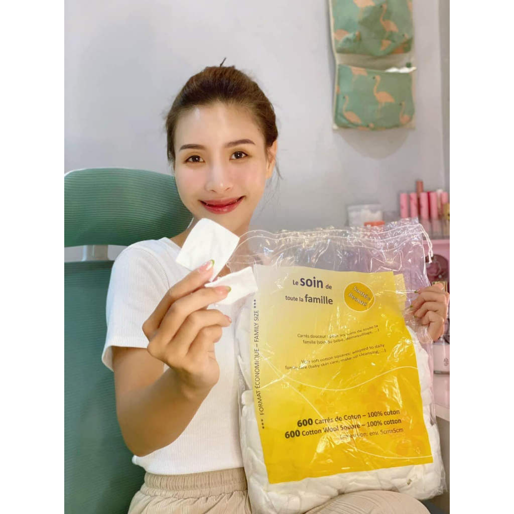 BÔNG TẨY TRANG TRUMA 600 MIẾNG CỦA PHÁP