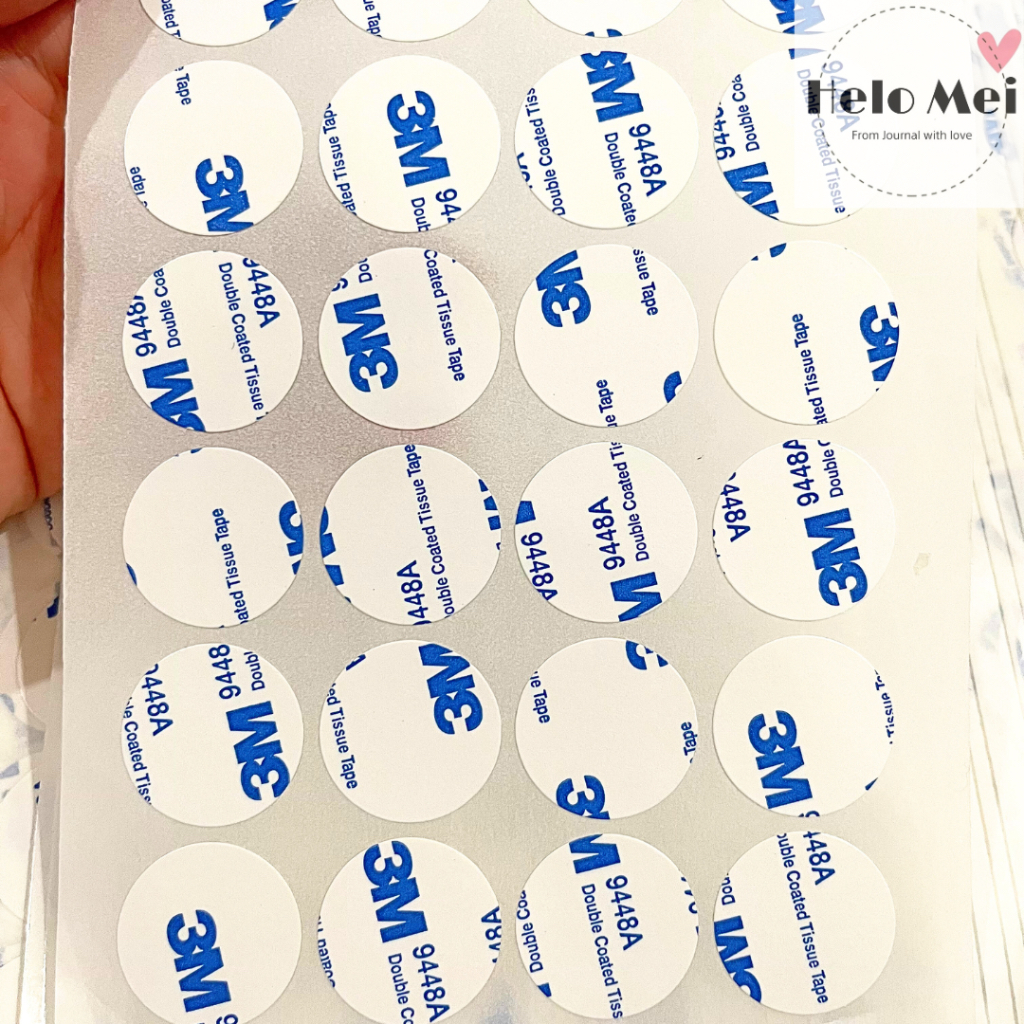 [ Sẵn ] Set 100 cái Băng keo 2 mặt 3M tròn 25mm, 3m double-sided ...