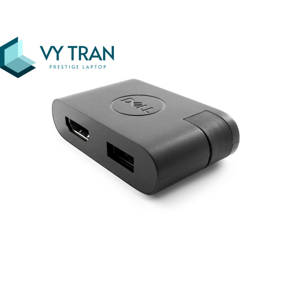 Bộ chuyển đổi Adapter Dell DA20 (DA20U) Cổng vào USB Type C, cổng ra