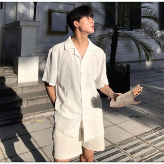 Áo sơ mi [Clean] Cuban Shirt cho Nam đơn giản,basic