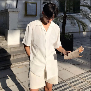 Áo sơ mi [Clean] Cuban Shirt cho Nam đơn giản,basic