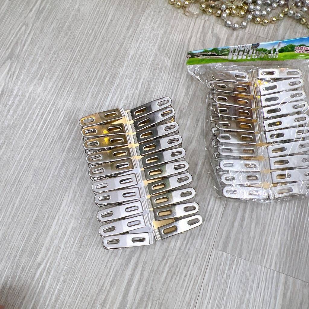 Bộ 20 kẹp inox , kẹp quần áo . kẹp chăn mền cao cấp siêu bền đep