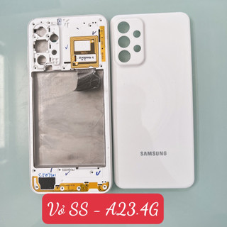 Lưng vỏ samsung a23 4g, khung sườn benzen, nắp lưng có viền kính camera ngoài, sam sung a235, a23.4g