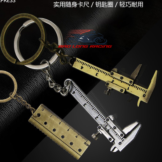 Móc chìa khóa thước kẹp mini, thước đo dụng cụ đo mini tiện lợi đem theo bên người tiện lợi