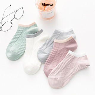 [FLASHSALE] Set 5 đôi tất vớ nữ cổ ngắn GOMTAT mẫu tổng hợp, chất liệu mềm mại êm chân, mềm mỏng thoáng mát