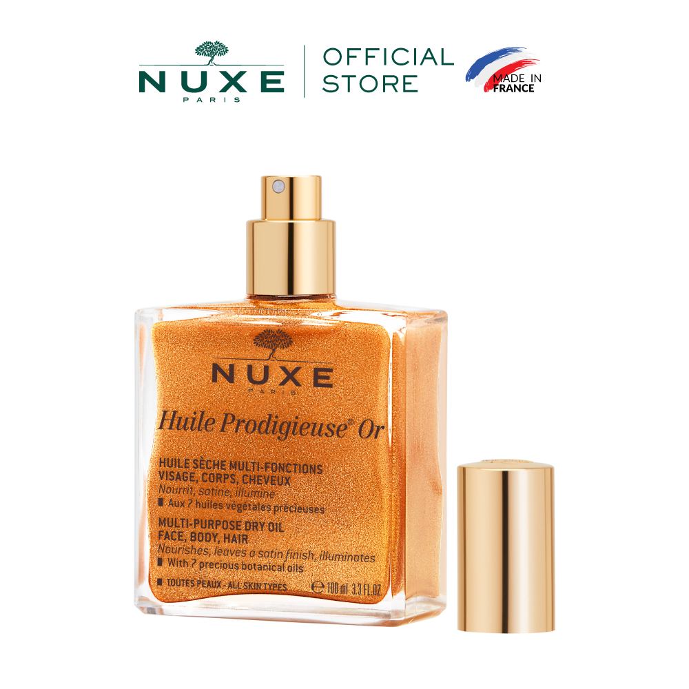 Ảnh Dầu dưỡng khô đa năng có nhũ Nuxe Huile Prodigieuse Shimmering Dry Oil 100ml 3