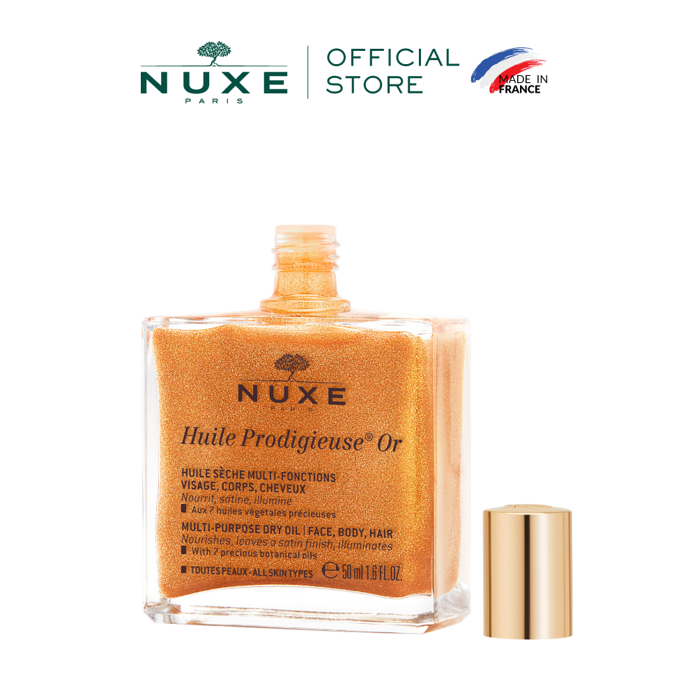Ảnh Dầu khô có nhũ Nuxe Huile Prodigieuse Shimmering Dry Oil 50ml 3
