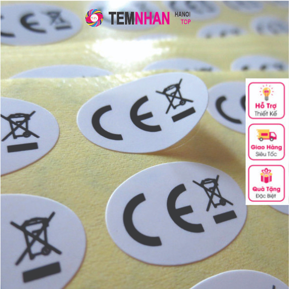 Tem dán hàng đảm bảo tiêu chuẩn tem decal dán kích thước 10*18mm ...