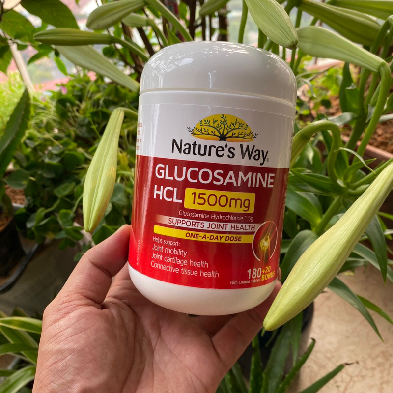 (Hàng Úc) Viên uống Nature's Way Glucosamine HCL 1500mg (hàm lượng cao