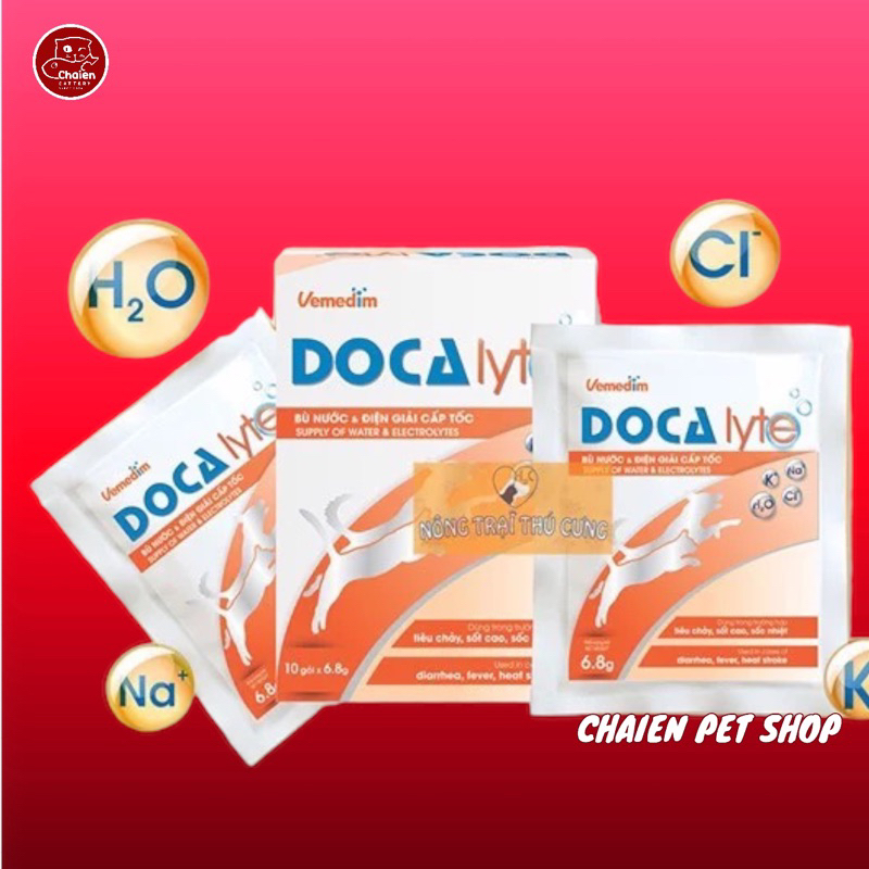 DOCALYTE bù nước và điện giải cho Chó Mèo - hộp 10 gói | Shopee Việt Nam