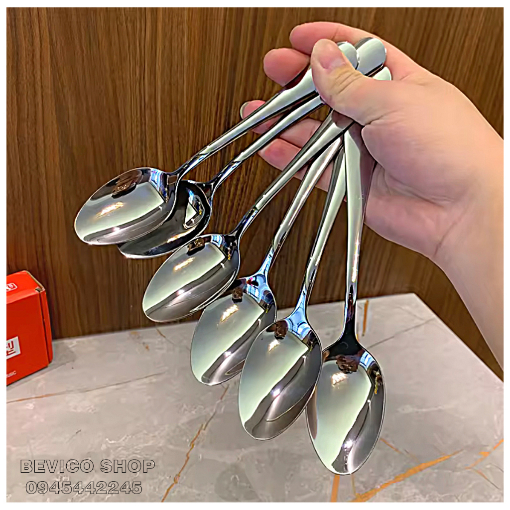 [INOX 304] Muỗng inox cao cấp | cán dài 20CM | Shopee Việt Nam