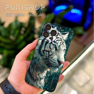 Tấm dán Skin Mặt Sau Hổ MS03 FULL VIỀN 16 pro max, 14 pro max , 13 pro max , 12 pro max , 11 pro max , xs max - FukiShop