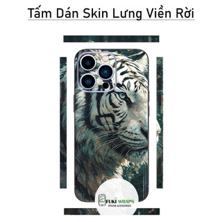 Tấm dán Skin Mặt Sau Hổ MS03 FULL VIỀN 16 pro max, 14 pro max , 13 pro max , 12 pro max , 11 pro max , xs max - FukiShop