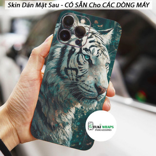 Tấm dán Skin Mặt Sau Hổ MS03 FULL VIỀN 16 pro max, 14 pro max , 13 pro max , 12 pro max , 11 pro max , xs max - FukiShop