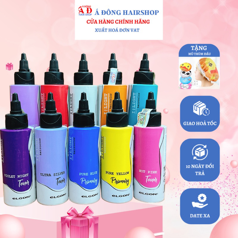 Thuốc nhuộm tóc Ilight Elgon Italy free Anoniac cho tóc level sáng 9+ 100ml (Chai)