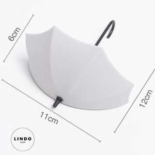 Bộ 3 Móc Treo Tường Hình Cây Dù LINDO Xinh Xắn Tiện Lợi