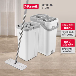 Bộ lau nhà tự vắt thông minh, bộ lau nhà 360 độ, lau sạch khô nhanh Parroti